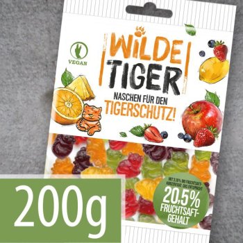 12er Packung Wilde Tiger, 200g (vegan) Sonderpreis